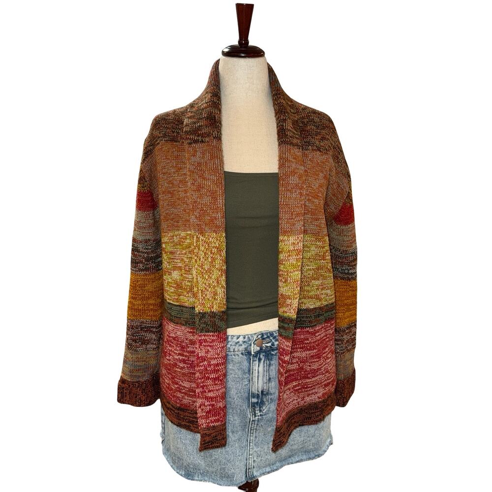 Vintage 90s Barbara Lee‎ Multi-Color Space Dye Knit Sweater Medium